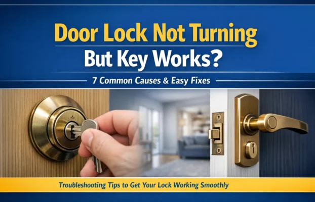 Door Lock Not Turning But Key Works? 7 Common Causes & Easy Fixes-2026 Guide