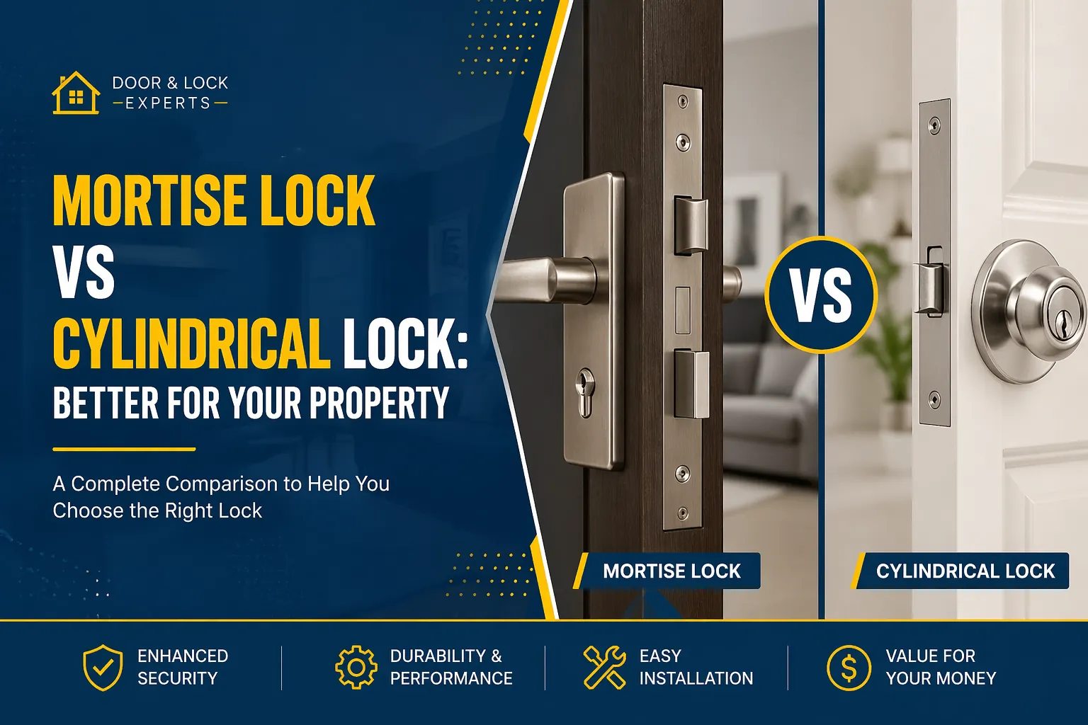 Mortise Lock vs Cylindrical Lock: Which Door Lock Is Better for Your Property?