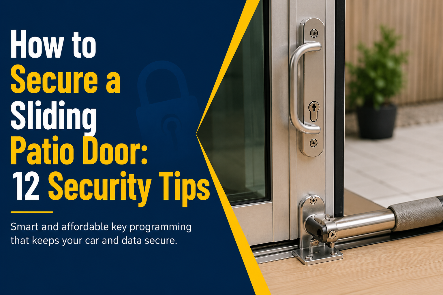 How to Secure a Sliding Patio Door: 12 Effective Ways to Improve Home Security