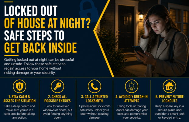 Locked Out of House at Night? What You Should Do First