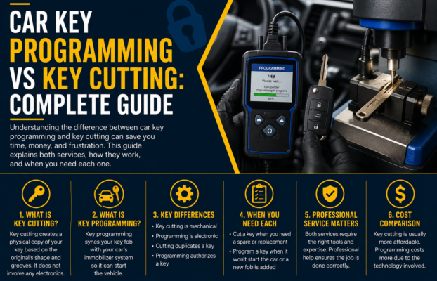 Car Key Programming vs Key Cutting: What’s the Difference?