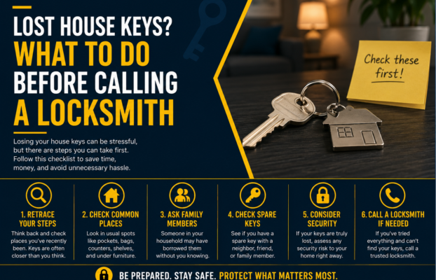 Lost House Keys? Essential Steps to Take Before Calling a Locksmith