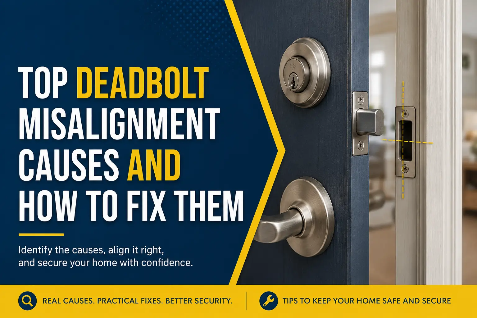 Top Deadbolt Misalignment Causes and How to Fix Them for Reliable Home Security