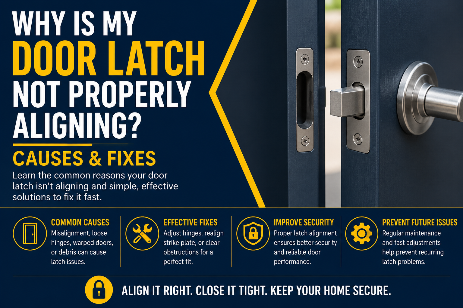 Why Is My Door Latch Not Aligning Properly? Common Causes and Easy Fixes