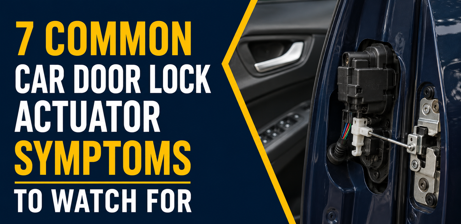 7 Common Car Door Lock Actuator Symptoms You Should Never Ignore