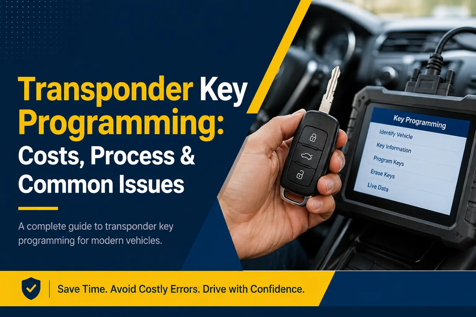 Transponder Key Programming Explained: Costs, Process & Common Issues