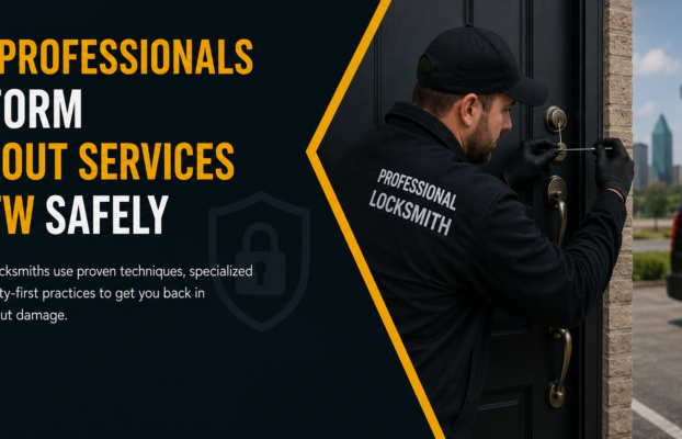 How Professionals Perform Lockout Services in DFW Safely