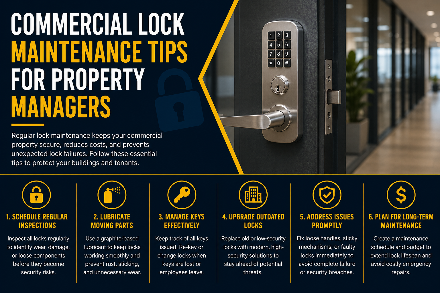 Commercial Lock Maintenance Checklist for Property Managers