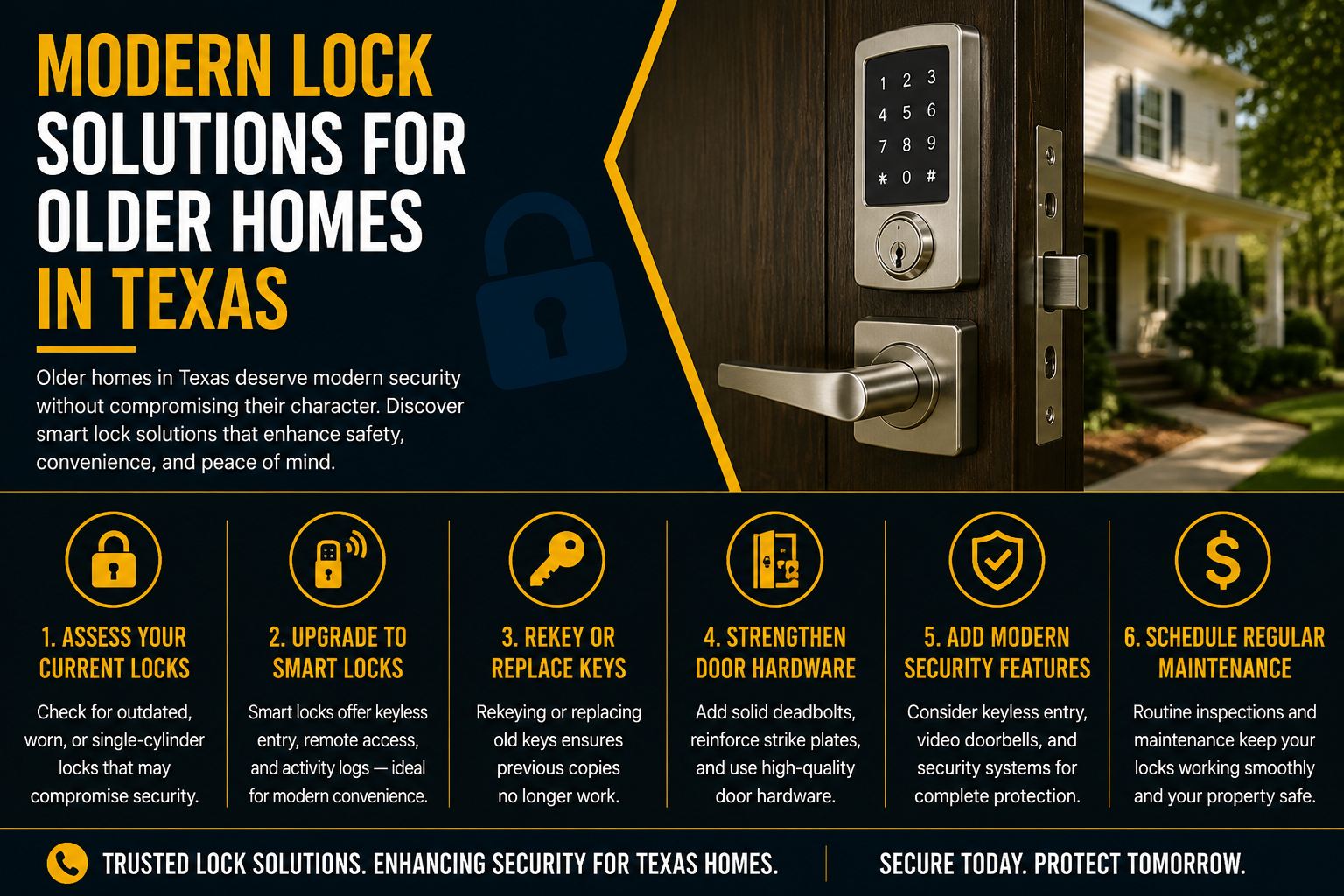 Best Lock Upgrades for Older Homes in Texas