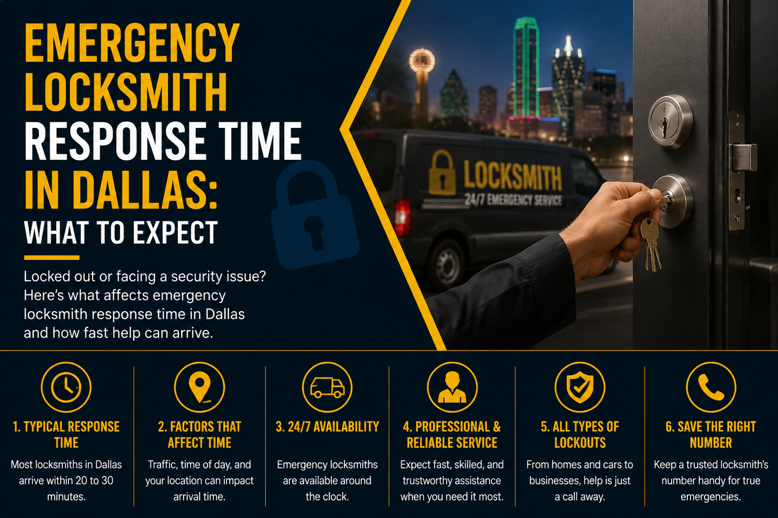How Long Does an Emergency Locksmith Take to Arrive?