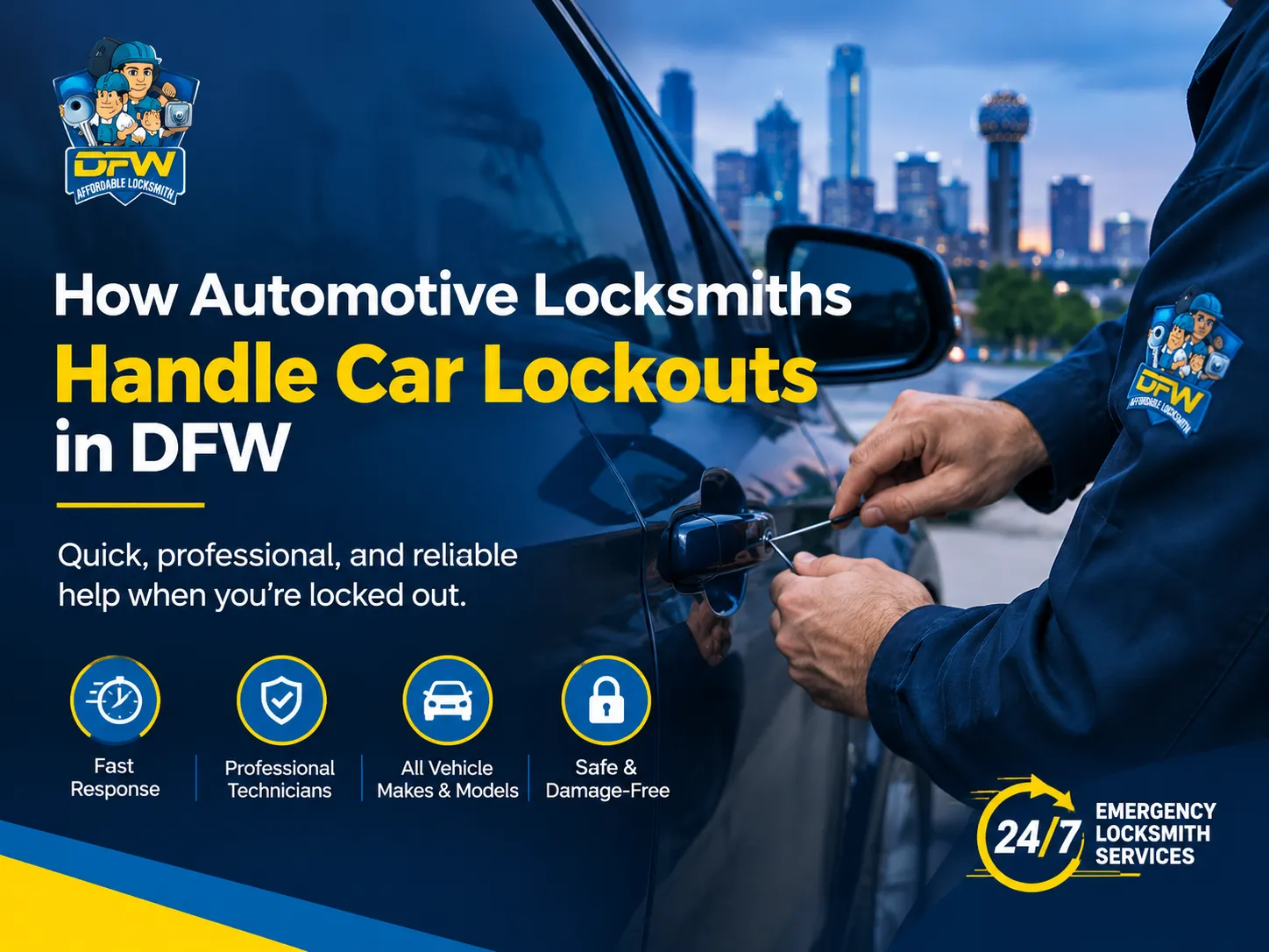 How Automotive Locksmiths Handle Car Lockouts in DFW