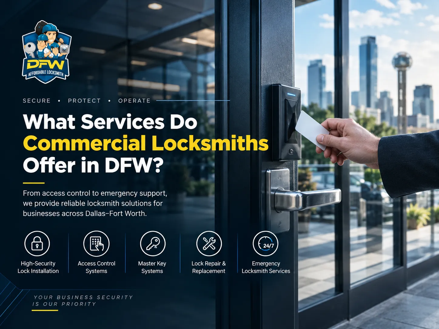 What Services Do Commercial Locksmiths Offer in DFW
