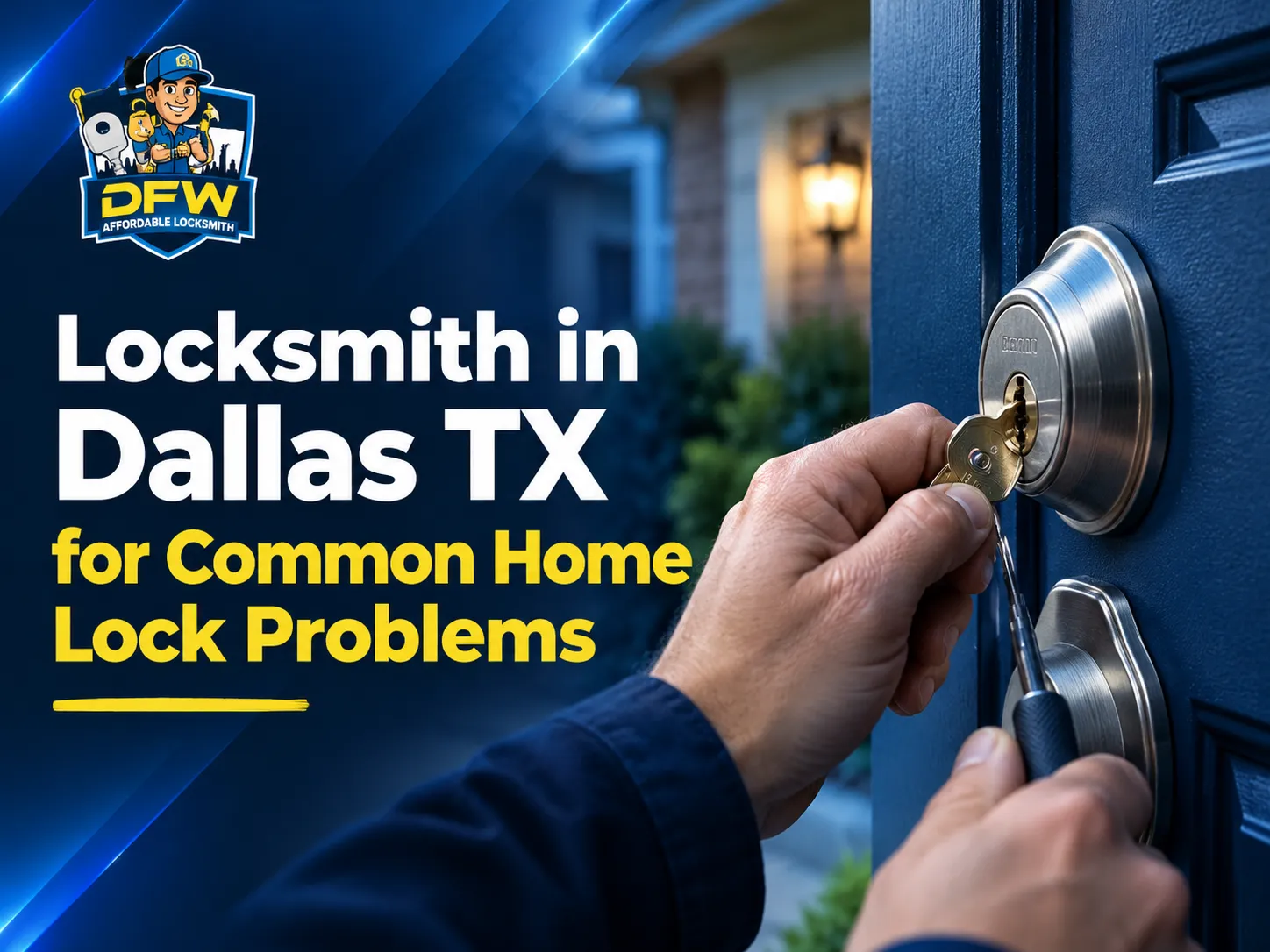 Locksmith in Dallas TX for Common Home Lock Problems
