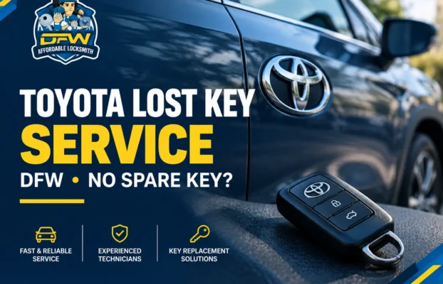 Toyota Lost Key Service DFW for Drivers With No Spare